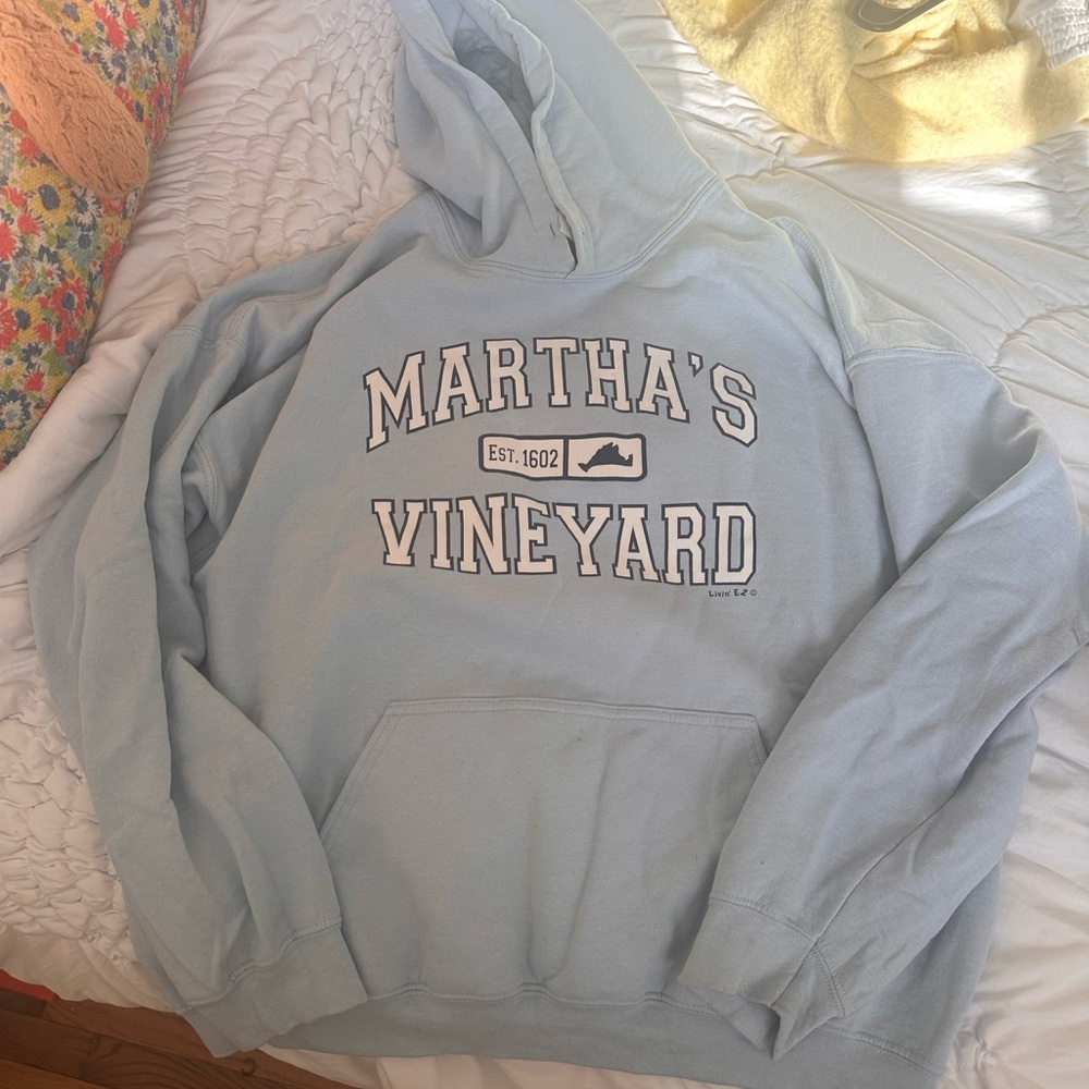 Light Blue Martha's Vineyard Hoodie - Picture 2 of 4